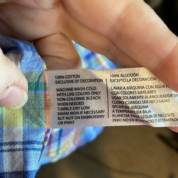 US Polo Assn Blue Plaid Short Sleeve‎ Button Up Men's Size 3XL Shirt - Picture 4 of 7